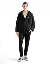 Cotton hoodie with plaque -  | Dolce &amp; Gabbana