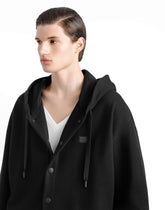 Cotton hoodie with plaque -  | Dolce &amp; Gabbana