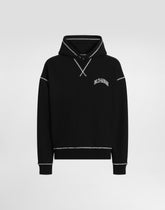 Oversized hoodie with hood and embroidery -  | Dolce &amp; Gabbana