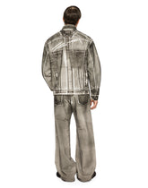 Coated gray denim jacket -  | Dolce & Gabbana