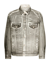 Coated gray denim jacket -  | Dolce & Gabbana