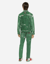 Overdyed stretch denim jacket -  | Dolce &amp; Gabbana