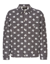 Cotton jacquard jacket with DG logo -  | Dolce & Gabbana
