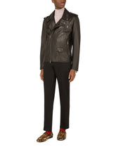 Leather biker jacket -  | Dolce & Gabbana