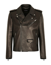 Leather biker jacket -  | Dolce & Gabbana