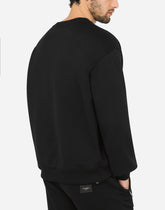 Jersey sweatshirt with DG patch -  | Dolce &amp; Gabbana