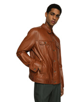 Leather denim-style jacket -  | Dolce &amp; Gabbana