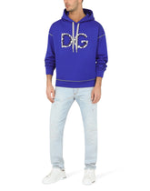 Hoodie with the 3D DG logo print -  | Dolce & Gabbana