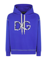 Hoodie with the 3D DG logo print -  | Dolce & Gabbana