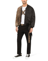 Leopard-print cotton and nylon jacket -  | Dolce & Gabbana