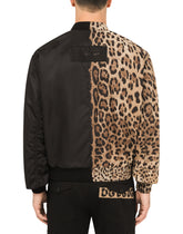 Leopard-print cotton and nylon jacket -  | Dolce & Gabbana