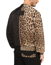 Leopard-print cotton and nylon jacket -  | Dolce & Gabbana