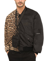 Leopard-print cotton and nylon jacket -  | Dolce & Gabbana