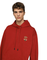 Jersey hoodie with embroidery -  | Dolce &amp; Gabbana