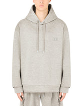 Jersey hoodie with metal DG logo -  | Dolce & Gabbana
