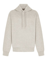 Jersey hoodie with metal DG logo -  | Dolce & Gabbana