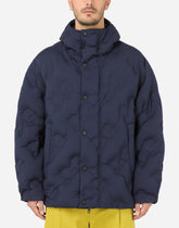 Hooded quilted nylon jacket with DG logo -  | Dolce &amp; Gabbana