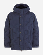Hooded quilted nylon jacket with DG logo -  | Dolce &amp; Gabbana