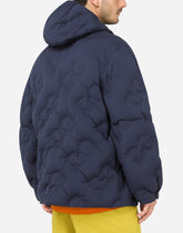 Hooded quilted nylon jacket with DG logo -  | Dolce &amp; Gabbana