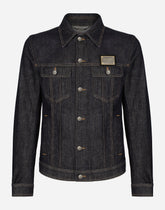 Blue stretch denim jacket -  | Dolce &amp; Gabbana