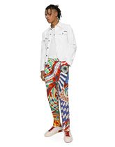 White stretch denim jacket -  | Dolce &amp; Gabbana