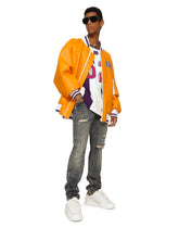 Faux leather jacket with DG patch -  | Dolce & Gabbana