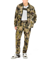 Flocked camouflage-print denim jacket -  | Dolce & Gabbana