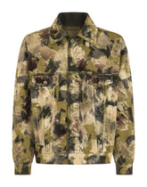 Flocked camouflage-print denim jacket -  | Dolce & Gabbana