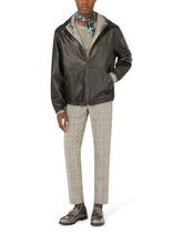 Reversible leather jacket with DG patch -  | Dolce & Gabbana