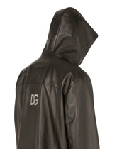 Reversible leather jacket with DG patch -  | Dolce & Gabbana