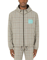 Reversible leather jacket with DG patch -  | Dolce & Gabbana