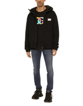 JERSEY HOODIE WITH LOGO PLATE -  | Dolce & Gabbana