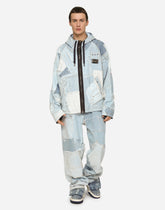 Denim patchwork jacket with hood -  | Dolce &amp; Gabbana