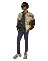 Patchwork jacket with patch -  | Dolce & Gabbana
