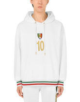 Jersey hoodie with patch -  | Dolce & Gabbana
