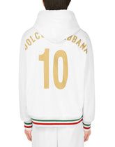 Jersey hoodie with patch -  | Dolce & Gabbana
