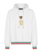Jersey hoodie with patch -  | Dolce & Gabbana
