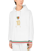 Jersey hoodie with patch -  | Dolce & Gabbana