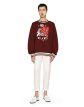 Jersey sweatshirt with print -  | Dolce &amp; Gabbana