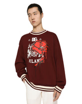 Jersey sweatshirt with print -  | Dolce &amp; Gabbana