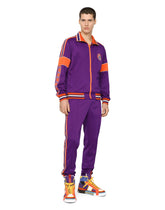 Zip-up technical jersey sweatshirt with patch -  | Dolce & Gabbana