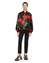Poppy-print nylon jacket -  | Dolce & Gabbana