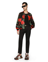 Poppy-print nylon jacket -  | Dolce & Gabbana