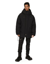 Nylon jacket with hood and branded tag -  | Dolce & Gabbana