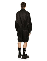 DG satin jacquard jacket with branded tag -  | Dolce & Gabbana