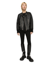 Bullskin jacket with nylon sleeves -  | Dolce & Gabbana