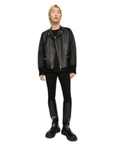 Bullskin jacket with nylon sleeves -  | Dolce & Gabbana