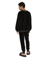 Jersey jacquard sweatshirt with DG logo -  | Dolce & Gabbana