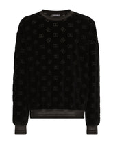 Jersey jacquard sweatshirt with DG logo -  | Dolce & Gabbana