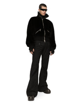 High-necked faux fur jacket -  | Dolce & Gabbana